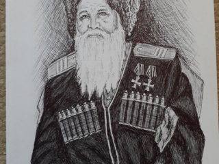 1. Портрет старого казака. Георгиевский кавалер